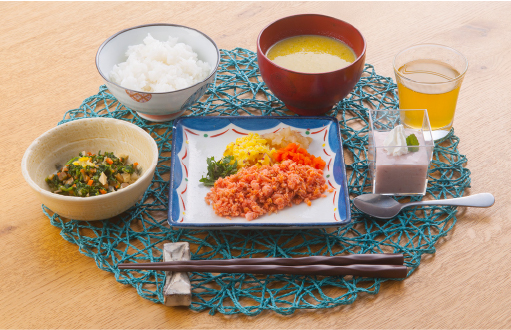 刻み食メニューの例の写真